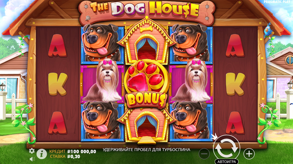 Интерфейс игрового автомата Dog House