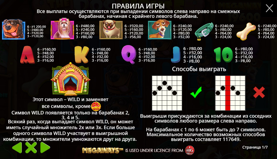 Символы в игровом автомате Dog House Megaways